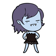 cartoon undead vampire girl