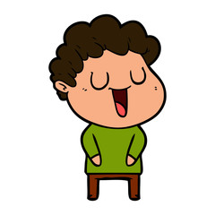 laughing cartoon man