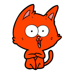 funny cartoon cat