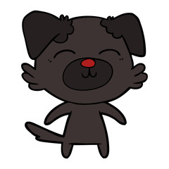 Obraz premium cartoon dog