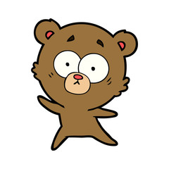 anxious bear cartoon