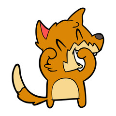 laughing fox cartoon