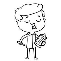 cartoon man talking