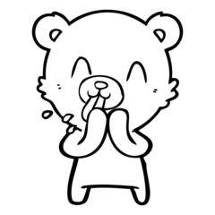 rude cartoon bear