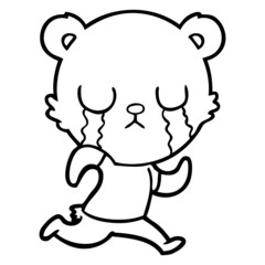 crying polar bear cartoon