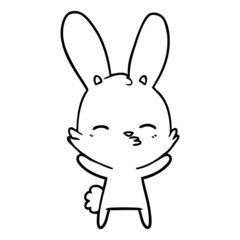 curious bunny cartoon