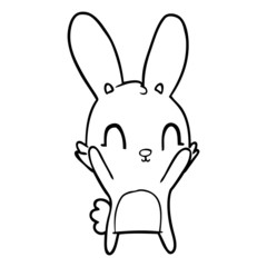 cute cartoon rabbit