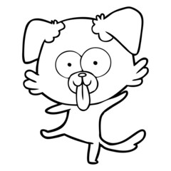 funny cartoon dancing dog