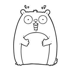 cartoon shocked ground hog