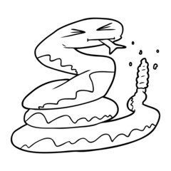 cartoon rattlesnake