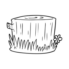 cartoon tree stump