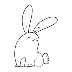 cute cartoon rabbit
