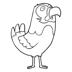 cartoon parrot
