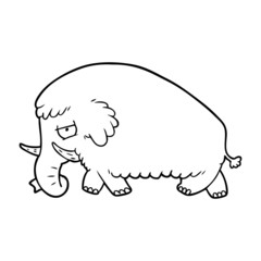 cartoon mammoth