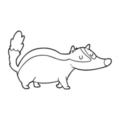 cartoon badger