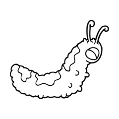 funny cartoon caterpillar