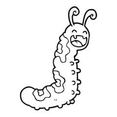 funny cartoon caterpillar