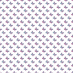 fantastic abstract flowers on the white background