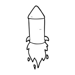 Fototapeta na wymiar cartoon rocket