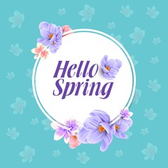 Spring flower background design