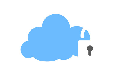 Secure Cloud Security Icon 
