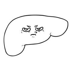 cartoon liver