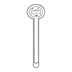 cartoon thermometer