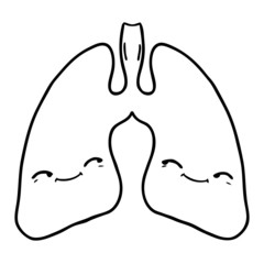 cartoon lungs