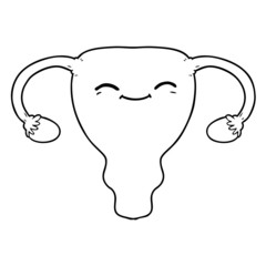 cartoon uterus
