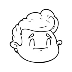 cartoon male face