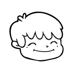 cartoon male face