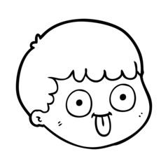 cartoon male face