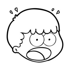 cartoon male face