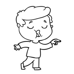 cartoon man talking
