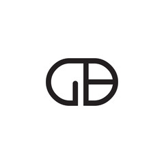 Obraz premium initial letter rounded logo modern