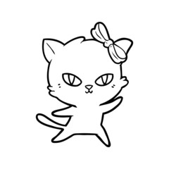 cute cartoon cat