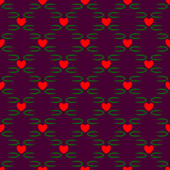 Heart seamless pattern