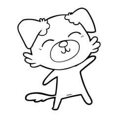 Obraz premium cartoon dog