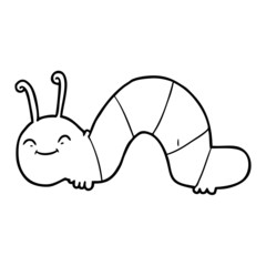 cartoon happy bug