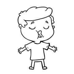 cartoon man talking