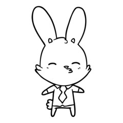 curious bunny cartoon