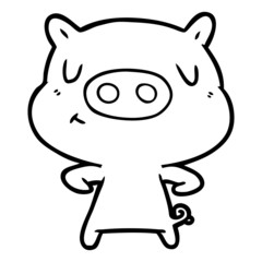 cartoon content pig