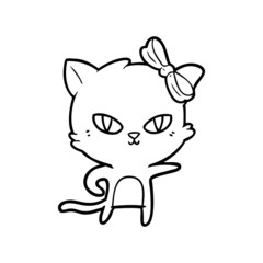 cute cartoon cat
