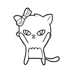 cute cartoon cat