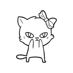 cute cartoon cat