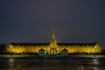 Fototapeta na wymiar Hotel des Invalides in Paris France final resting place of Napoleon Bonaparte