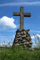 Feldkreuz in Schwaben, Bayern, Deutschland