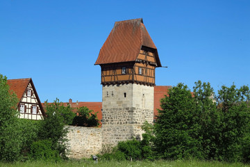 Fototapeta na wymiar Bäuerlinsturm in Dinkelsbühl, Bayern, Deutschland