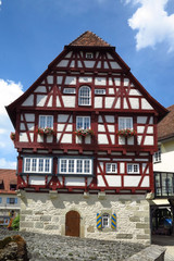 Rathaus von Vellberg, Baden Württemberg, Deutschland