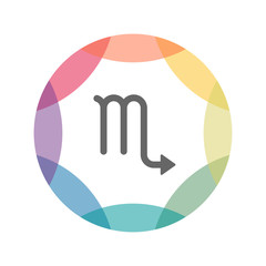 farbiges Icon - Horoskop Skorpion